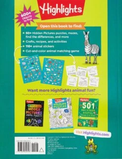 Penguin Random House Wild Animals Puzzles Deluxe | Highlights(Wild Animals Puzzles Deluxe Highlights) -Curious Bear Toys Store 81ZpU3IcOiL