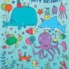 Ocean Life Glitter Card(Ocean Life Glitter Card)
