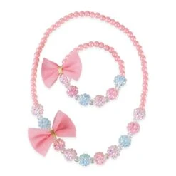 Think Pink Necklace & Bracelet Set | Great Pretenders(Think Pink Necklace Bracelet Set)