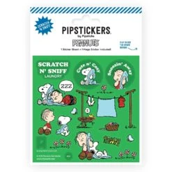 Peanuts Laundry Day Scratch 'n Sniff (2ct) Stickers | Pipsticks(Peanuts Laundry Day Scratch N Sniff 2ct Pipsticks)