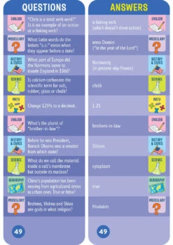 Brain Quest 7th Grade Smart Cards Revised 4th Edition(Brain Quest 7th Grade Smart Cards Revised 4th Edition) -Curious Bear Toys Store 9781523523931 in01