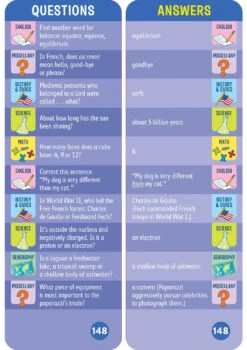 Brain Quest 7th Grade Smart Cards Revised 4th Edition(Brain Quest 7th Grade Smart Cards Revised 4th Edition) -Curious Bear Toys Store 9781523523931 in05