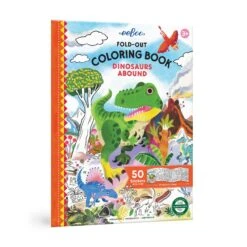 Fold-Out Coloring Book - Dinosaurs Abound | EeBoo(Dinosaurs Abound Fold Out Coloring Book)