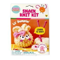 Snack Knit Kit - Lil' Dumpling | Bright Stripes(Snack Knit Kit Lil Dumpling Bright Stripes)