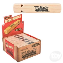 Wooden Train Whistle - 7.5" | The Toy Network(Wooden Train Whistle 7 5 The Toy Network)
