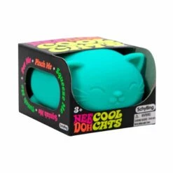 Cool Cats NeeDoh | Schylling(Cool Cats Needoh) -Curious Bear Toys Store CCND Nee Doh Cool Cats PKG 3Q Right Teal web 800x800 1