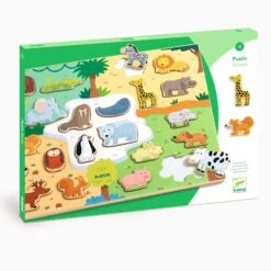 Wooden Puzzles Puzzlo Animo | DJECO - LOCAL PICK UP ONLY(Wooden Puzzles Puzzlo Animo Djeco)