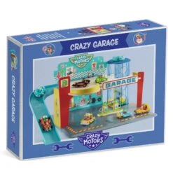 Crazy Motors Garage | DJECO - LOCAL PICK UP ONLY(Crazy Motors Garage Djeco) -Curious Bear Toys Store DJ05495 B3D RVB