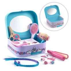 Lily Hairdressing Role Play Set | DJECO(Lily Hairdressing Role Play Set) -Curious Bear Toys Store DJ06687 C2 RVB
