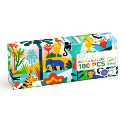 Jungle 100pc Gallery Jigsaw Puzzle + Poster | DJECO(Jungle 100pc Gallery Jigsaw Puzzle Poster Djeco)