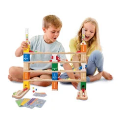 Quadrilla Basic Coding Set Marble Run | Hape - LOCAL PICK UP ONLY(Quadrilla Basic Coding Set Marble Run Hape) -Curious Bear Toys Store E6028 coding set hape3