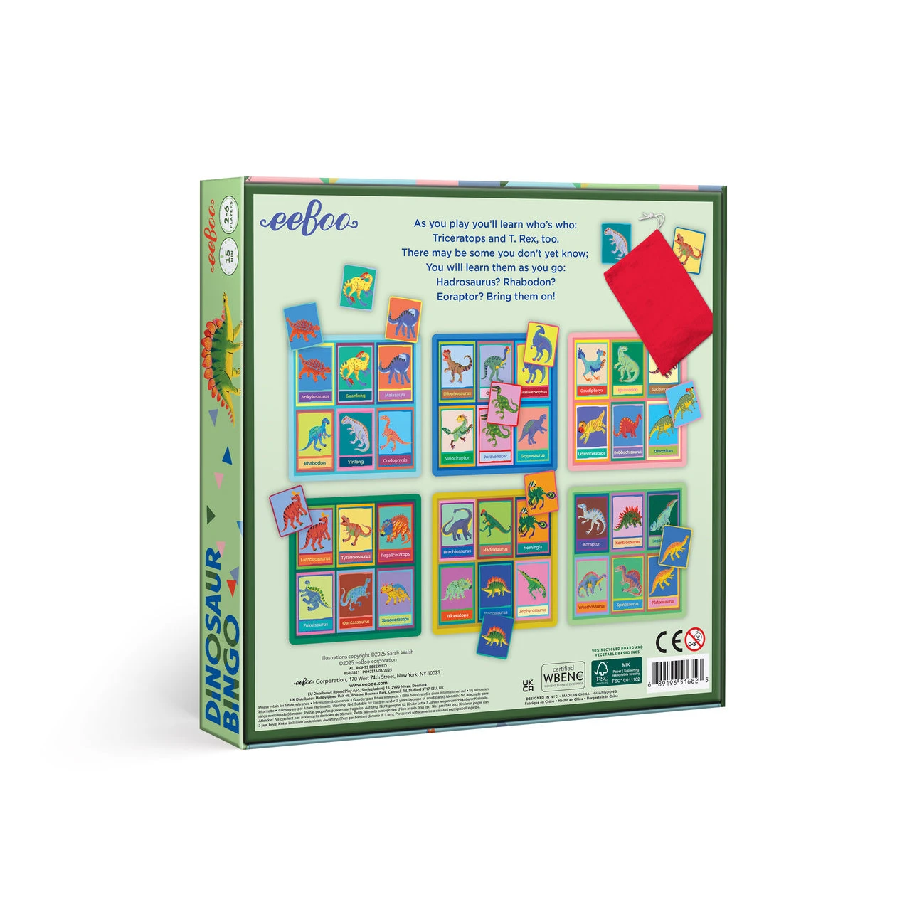 Dinosaur Bingo | EeBoo(Dinosaur Bingo Eeboo) 2 Dinosaur Bingo | EeBoo(Dinosaur Bingo Eeboo) - Image 2