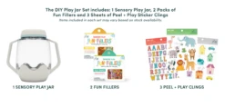 DIY Sensory Play Jar Set: ABC Theme | Glo Pals(Diy Sensory Play Jar Set Abc Theme Glo Pals) -Curious Bear Toys Store GPJARGIFTSET ABC 2