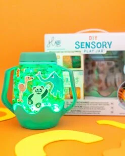 DIY Sensory Play Jar Set: Zoo Theme | Glo Pals(Diy Sensory Play Jar Set Zoo Theme Glo Pals) -Curious Bear Toys Store GP ZooJarBundle AC 05