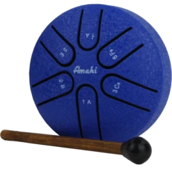 Amahi Steel Tongue Drum, 3″ - Blue | Amahi(Amahi Steel Tongue Drum 3 Blue Amahi)