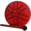 Amahi Steel Tongue Drum, 3″ - Red | Amahi(Amahi Red Steel Tongue Drum 3 Amahi)