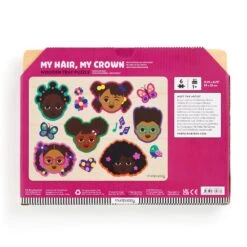Chronicle Books Puzzle Wood My Hair, My Crown | Mudpuppy(Puzzle Wood My Hair My Crown Mudpuppy) -Curious Bear Toys Store MP WoodenTrayPuzzle MyHairMyCrown INT3 9780735380776