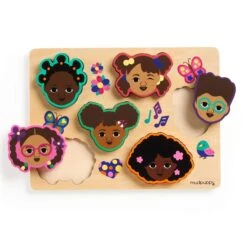 Chronicle Books Puzzle Wood My Hair, My Crown | Mudpuppy(Puzzle Wood My Hair My Crown Mudpuppy) -Curious Bear Toys Store MP WoodenTrayPuzzle MyHairMyCrown INT5 9780735380776