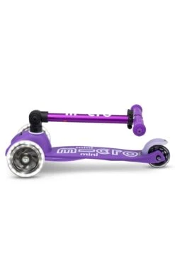Micro Mini Deluxe Foldable LED Scooter - Purple - LOCAL PICK UP ONLY(Micro Mini Foldable Led Scooter Purple) -Curious Bear Toys Store MiniFoldableLED purple micro scooter2