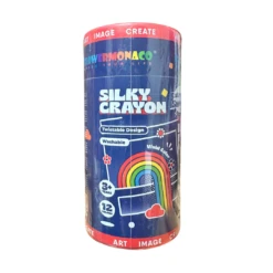 Silky Crayons -12 Colors | Flower Monaco(Silky Crayons 12 Colors Hape)