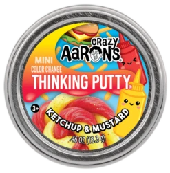 Mini Ketchup & Mustard - 2" Thinking Putty Tin(Mini Ketchup Mustard 2 Thinking Putty Tin)