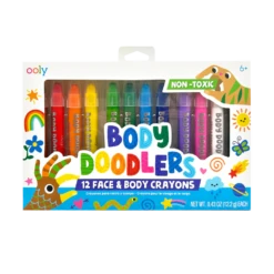 Body Doodlers - Face & Body Crayons - Set Of 12 | OOLY(Body Doodlers Face Body Crayons Set Of 12 Ooly)