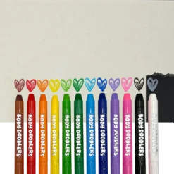 Body Doodlers - Face & Body Crayons - Set Of 12 | OOLY(Body Doodlers Face Body Crayons Set Of 12 Ooly) -Curious Bear Toys Store OOLY Body Doodlers Face Body Crayons Row Swatches