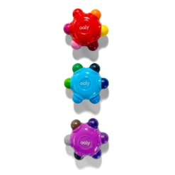 Color Burst Crayons - Set Of 3 | OOLY(Color Burst Crayons Set Of 3 Ooly) -Curious Bear Toys Store OOLY Color Burst Crayons 3 Easy Grip