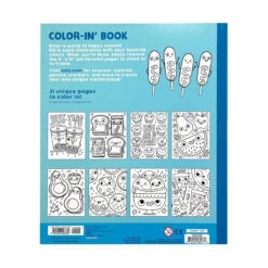 Color-In' Book: Happy Snacks | OOLY(Color In Book Happy Snacks Ooly) -Curious Bear Toys Store OOLY Color In Book Coloring Book Happy Snacks Back