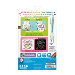 Jelly Gloss Neon Multi-Surface Deco Gel Pens | OOLY(Jelly Gloss Neon Multi Surface Deco Gel Pens Ooly) -Curious Bear Toys Store OOLY Jelly Gloss Neon Multi Surface Deco Gel Pens Package Back