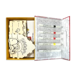 OOLY X Peanuts: Color'in Wooden Birdhouse Kit | OOLY(Ooly X Peanuts Colorin Wooden Birdhouse Kit Ooly) -Curious Bear Toys Store OOLY Peanuts Color in Wooden Birdhouse Kit Open