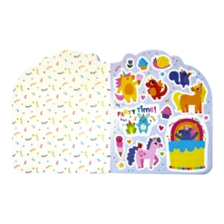 Playful Pages Activity Book - Unicorn Party! | OOLY(Playful Pages Activity Book Games Coloring Stickers Unicorn Party Ooly) -Curious Bear Toys Store OOLY Playful Pages Activity Book Games Coloring Stickers Unicorn Party Sticker Page