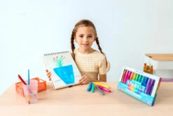 Rainbow Sparkle Metallic Watercolor Gel Crayons - Set Of 12 | OOLY(Rainbow Sparkle Metallic Watercolor Gel Crayons Set Of 12 Ooly) -Curious Bear Toys Store OOLY Rainbow Sparkle Metallic Watercolor Gel Crayons Girl Project