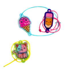 Shrink-its! DIY Shrink Art Bracelet Kit - BFF | OOLY(Shrink Its Diy Shrink Art Bracelet Kit Bff Ooly) -Curious Bear Toys Store OOLY Shrink its DIY Shrink Art Bracelet Kit BFF Completed Bracelents