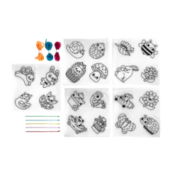 Shrink-Its! D.I.Y. Shrink Art Kit - Garden Pals | OOLY(Shrink Its D I Y Shrink Art Kit Garden Pals Ooly) -Curious Bear Toys Store OOLY Shrink its DIY Shrink Art Kit Garden Pals Contents