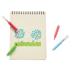 Stampables Double-Ended Stamp & Brush Markers - Set Of 18 | OOLY(Stampables Double Ended Stamp Brush Markers Set Of 18 Ooly) -Curious Bear Toys Store OOLY Stampables Double Ended Stamp Brush Markers Stamp Art