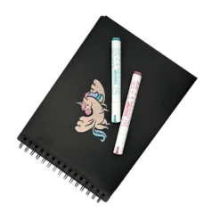 Vivid Pop! Water Based Paint Markers - Pastel - Set Of 8 | OOLY(Vivid Pop Water Based Paint Markers Pastel Set Of 8 Ooly) -Curious Bear Toys Store OOLY Vivid Pop Water Based Paint Markers Pastel Alicorn Black Paper