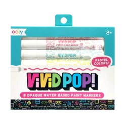 Vivid Pop! Water Based Paint Markers - Pastel - Set Of 8 | OOLY(Vivid Pop Water Based Paint Markers Pastel Set Of 8 Ooly)