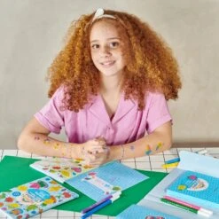 Yummy Yummy: Scented Coloring Kit | OOLY(Yummy Yummy Scented Coloring Kit Ooly) -Curious Bear Toys Store OOLY Yummy Yummy Scented Coloring Kit Markers Stickers Coloring Book Girl Smiling