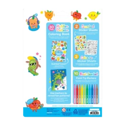 Yummy Yummy: Scented Coloring Kit | OOLY(Yummy Yummy Scented Coloring Kit Ooly) -Curious Bear Toys Store OOLY Yummy Yummy Scented Coloring Kit Markers Stickers Coloring Book Packaging Back
