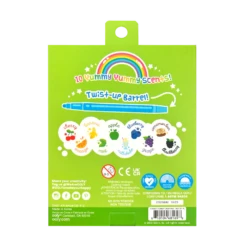 Yummy Yummy Scented Twist-Up Crayons - Set Of 10 | OOLY(Yummy Yummy Scented Twist Up Crayons Set Of 10 Ooly) -Curious Bear Toys Store OOLY Yummy Yummy Scented Twist Up Crayons Set of 10 Packaging Back
