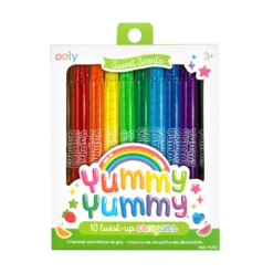 Yummy Yummy Scented Twist-Up Crayons - Set Of 10 | OOLY(Yummy Yummy Scented Twist Up Crayons Set Of 10 Ooly)