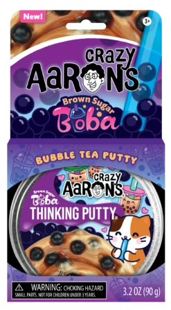 Thinking Putty Tin - Brown Sugar Boba 4" | Crazy Aarons(Thinking Putty Tin Brown Sugar Boba 4 Crazy Aarons)