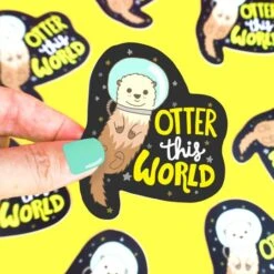 Otter This World Galaxy Vinyl Sticker | Turtle's Soup(Otter This World Galaxy Vinyl Sticker)