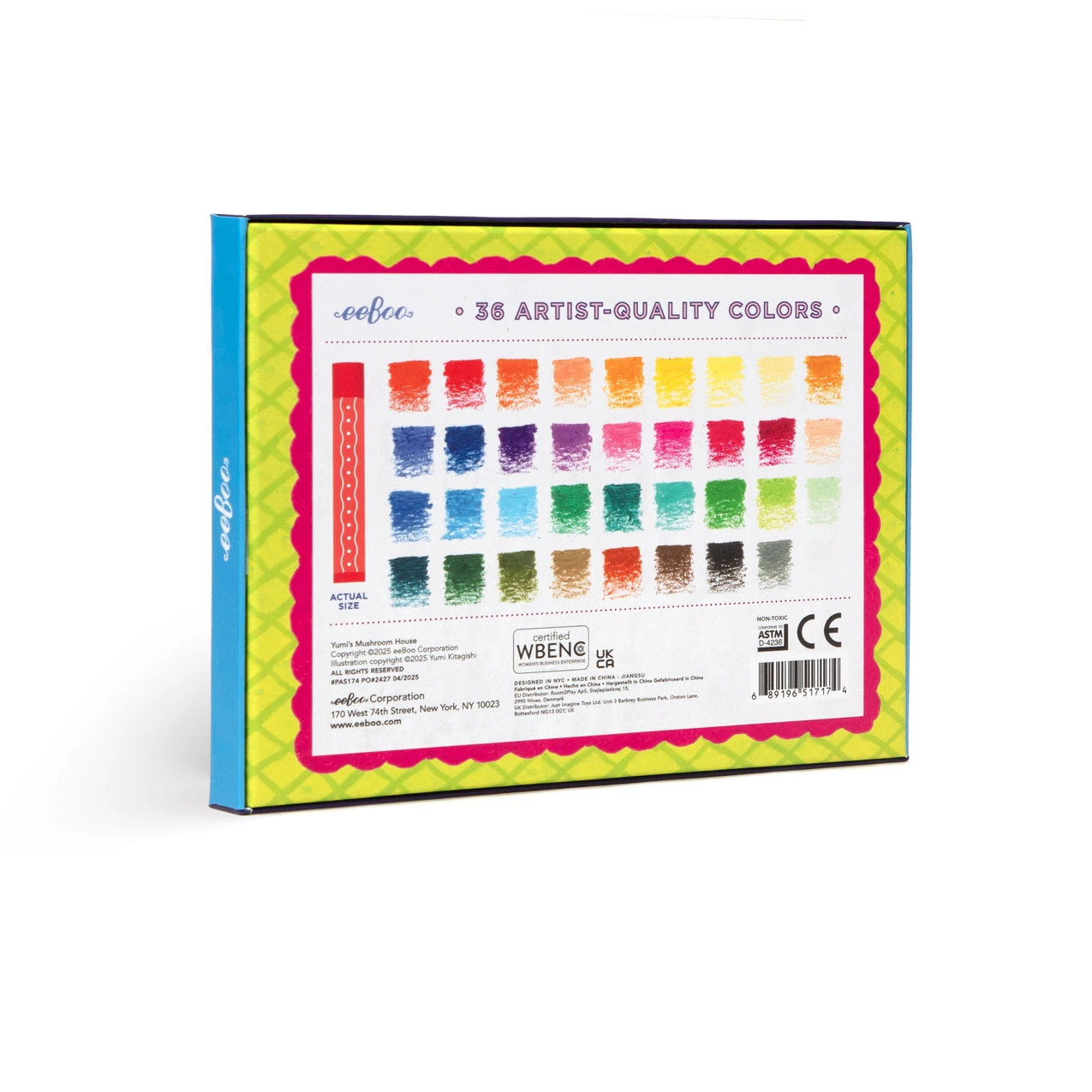 Yumi's Mushroom House 36 Oil Pastels | EeBoo(Yumis Mushroom House 36 Oil Pastels Eeboo) 2 Yumi's Mushroom House 36 Oil Pastels | EeBoo(Yumis Mushroom House 36 Oil Pastels Eeboo) - Image 2