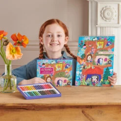 Yumi's Mushroom House 36 Oil Pastels | EeBoo(Yumis Mushroom House 36 Oil Pastels Eeboo) 7 Yumi's Mushroom House 36 Oil Pastels | EeBoo(Yumis Mushroom House 36 Oil Pastels Eeboo) -Curious Bear Toys Store PAS174 3