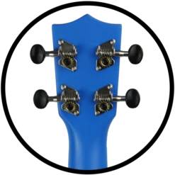 Amahi Robin Egg Blue Ukulele, Soprano | Amahi - LOCAL PICK UP ONLY(Amahi Robin Egg Blue Ukulele Soprano Amahi) -Curious Bear Toys Store PNUKDB Back Tuner Detail 700x700 1