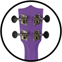 Amahi Lavender Ukulele, Soprano | Amahi - LOCAL PICK UP ONLY(Amahi Lavender Ukulele Soprano Amahi) -Curious Bear Toys Store PNUKPU Back Tuner Detail 700x700 1