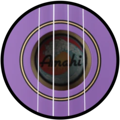 Amahi Lavender Ukulele, Soprano | Amahi - LOCAL PICK UP ONLY(Amahi Lavender Ukulele Soprano Amahi) -Curious Bear Toys Store PNUKPU Sound Hole Detail 700x700 1
