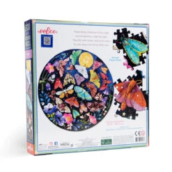 Moths 500 Piece Round Puzzle | EeBoo(Moths 500 Piece Round Puzzle) -Curious Bear Toys Store PZFMOT 2 1200x 6bf09584 6108 43ac 9310 9c4e54ae5cd2